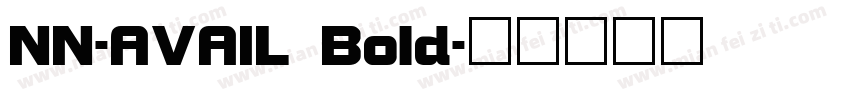 NN-AVAIL Bold字体转换